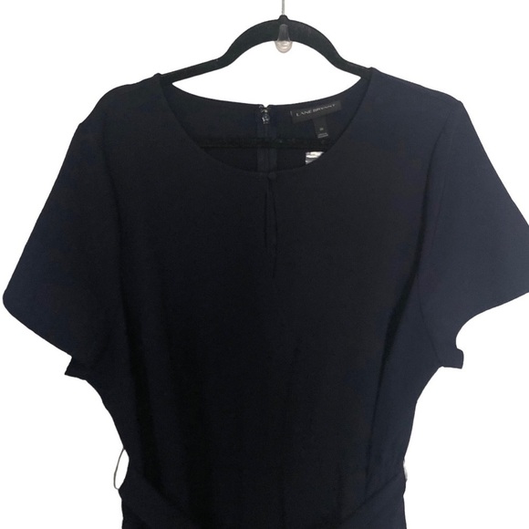 NWT Lane Bryant Lena Navy Blue Short sleeve Keyhole Wrap Jumpsuit - Picture 3 of 8